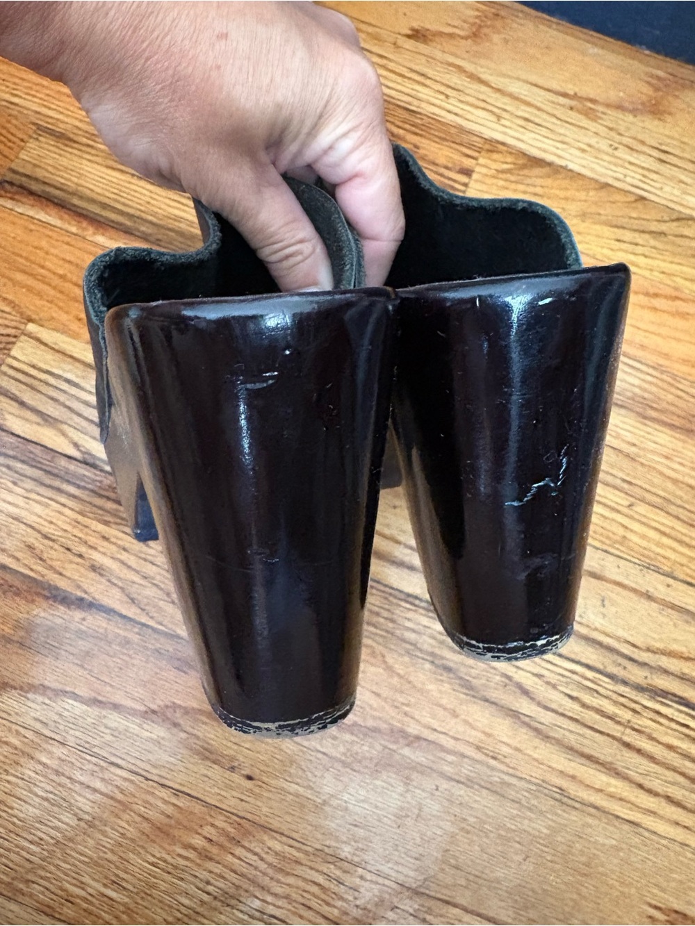 No. 6 Open Toe Platform Clogs 37 - Picture 6 of 9